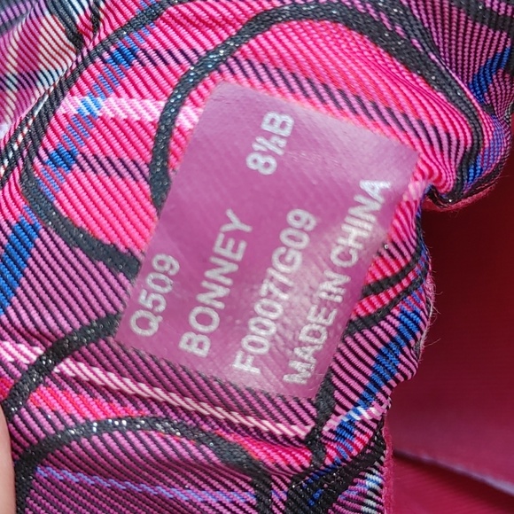 Coach Bonney Pink And Tan Signature High Top Sneaker Size 8.5 (1268) - Picture 11 of 11